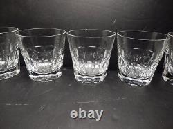 St Louis France Bristol 10 Panel Cut Crystal Double Old Fashioned Glass Set of 6