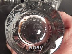 St Louis France Bristol 10 Panel Cut Crystal Double Old Fashioned Glass Set of 6