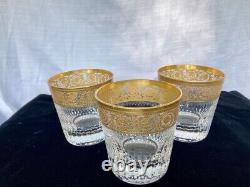 St. Louis Thistle Gold Double Old Fashioned Glasses (PRICE REDUCED)