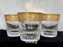 St. Louis Thistle Gold Double Old Fashioned Glasses (PRICE REDUCED)