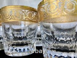 St. Louis Thistle Gold Double Old Fashioned Glasses (PRICE REDUCED)