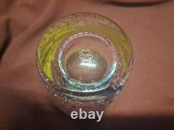 St. Louis Thistle Gold Encrusted Double Old Fashioned Glasses 4 tall A