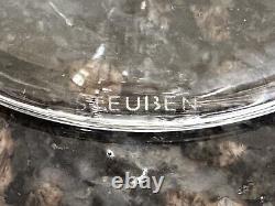 Steuben Glass Set Decanter(1)/Martini(2)/Tortoise Double Old Fashioned(2)