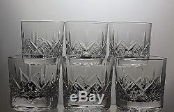 Stuart Crystal Glengarrycut Double Old Fashioned Tumblers Set Of 6-3 1/2 Tall