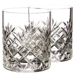 Stunning Set of 4 Rogaska Crystal Jardin 4 Double Old Fashioned Glasses New NIB