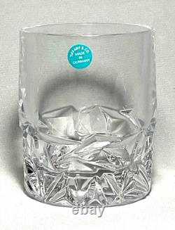 TIFFANY Quality Crystal 3-7/8 DOUBLE OLD FASHIONED-WHISKY GLASS (Rock Cut)