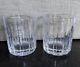 Tiffany & Co Atlas Crystal Double Old Fashion 10 0z Glasses Set Of 2