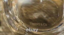 Tiffany & Co. Company Crystal Rock Cut Double Old Fashioned Glasses Set Of 4