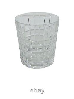 Tiffany & Co Crystal PLAID DOF, Double Old Fashioned Glass(s) Withsticker