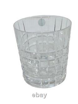 Tiffany & Co Crystal PLAID DOF, Double Old Fashioned Glass(s) Withsticker