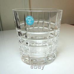 Tiffany & Co Crystal PLAID Double Old Fashioned Glass(s) MINT/UNUSED with Labels