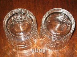 Tiffany & Co Crystal Plaid Double Old Fashioned Rocks Glass Tumbler-MINT