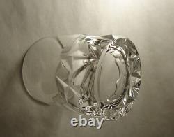Tiffany & Co Crystal Rock Cut Double Old Fashioned Glasses Tumbler Set of 3 sign