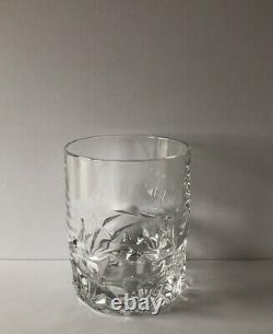 Tiffany & Co Crystal Set Of 4 Rock Cut Double Old Fashioned Glasses