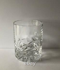 Tiffany & Co Crystal Set Of 4 Rock Cut Double Old Fashioned Glasses