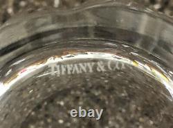 Tiffany & Co Crystal Set Of 4 Rock Cut Double Old Fashioned Glasses