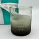 Tiffany & Co. Diamond Point Crystal Glass Double Old Fashioned Smoky Brown Grey
