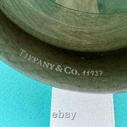 Tiffany & Co. Diamond Point Crystal Glass Double Old Fashioned Smoky Brown Grey