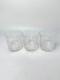 Tiffany & Co. Double Old Fashioned Glass Set Of 3 Plaid Pattern (G-107)