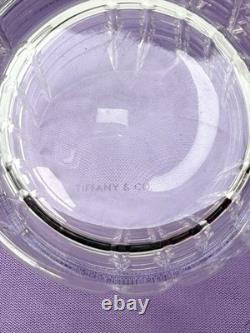 Tiffany & Co. Double Old Fashioned Glass Set Of 3 Plaid Pattern (G-107)