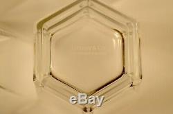 Tiffany & Co Frank Lloyd Wright Double Old Fashioned Hexagon Crystal Glass-Set 4