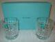 Tiffany & Co PLAID Double Old Fashioned Glasses New In Box