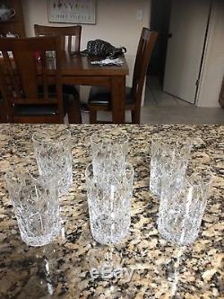 Tiffany & Co. Plaid Double Old Fashioned Drink Glasses 6