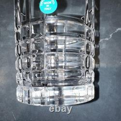 Tiffany & Co Plaid Double Old Fashioned Glass Set Of 2 Hand Cut Crystal Barware