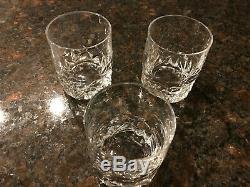 Tiffany & Co. Rock Cut Crystal Double Old Fashioned Glasses set of (3)