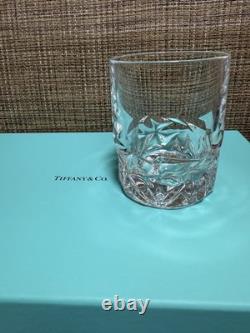 Tiffany & Co Rock Cut Crystal Double Old Fashioned Whiskey Glasses Set of 4