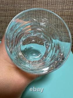 Tiffany & Co Rock Cut Crystal Double Old Fashioned Whiskey Glasses Set of 4