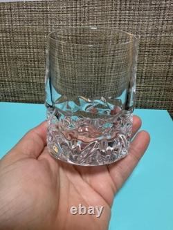 Tiffany & Co Rock Cut Crystal Double Old Fashioned Whiskey Glasses Set of 4