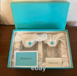 Tiffany & Co. Rock Cut Double Old Fashioned Glasses Set of 2 Cystal clear New