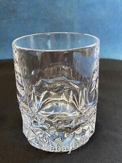 Tiffany & Co. Rock Cut Double Old Fashioned Glasses Set of 2 Signed
