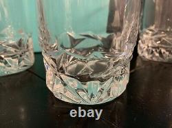 Tiffany & Co. (Set) 4 Rock Cut Double Old-Fashioned Whiskey Glasses MINT Box