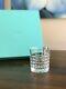 Tiffany Plaid Double Old Fashioned Crystal Glasses Set of 4 (BRAND NEW!)