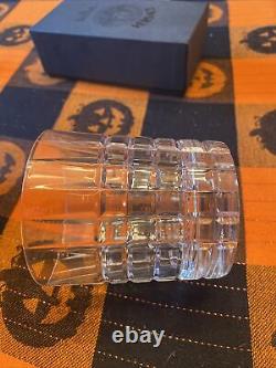 Tiffany Plaid Double Old Fashioned Glass