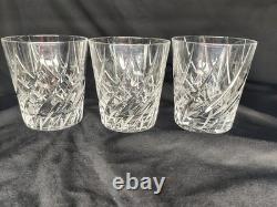 Trio Of Mikasa Vintage English Garden Double Old Fashioned Etched Glasses Read