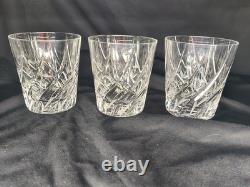 Trio Of Mikasa Vintage English Garden Double Old Fashioned Etched Glasses Read
