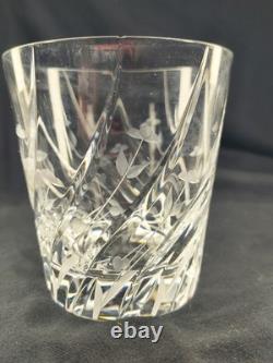 Trio Of Mikasa Vintage English Garden Double Old Fashioned Etched Glasses Read