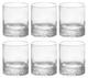 Tumbler Glass Double Old Fashioned Set of 6 Glasses Beautiful Designed