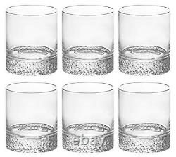 Tumbler Glass Double Old Fashioned Set of 6 Glasses Beautiful Designed