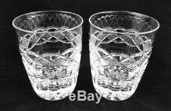Two (2) Waterford Crystal CELTIC SPIRIT Double Old Fashioned / Flat Tumblers