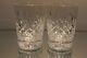 Two (2) Waterford Lismore Double Old Fashioned DOF Tumbler 4 3/8 Tall 12 Ounce
