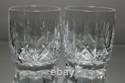 Two (2) Waterford Westhampton Crystal Double Old Fashioned Glasses Tumblers Mint