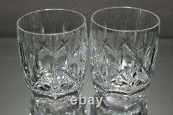 Two (2) Waterford Westhampton Crystal Double Old Fashioned Glasses Tumblers Mint