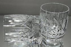 Two (2) Waterford Westhampton Crystal Double Old Fashioned Glasses Tumblers Mint