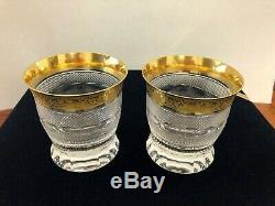 Two Brand New SPLENDID by Moser Double Old Fashioned Tumblers Signed