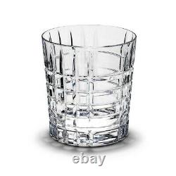 Two Tiffany & Co Crystal PLAID Double Old Fashioned Glass(s) Used, VGood Cond