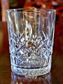 Two WATERFORD Crystal Lismore 4 3/8 Double Old Fashioned Tumblers 12oz IRELAND